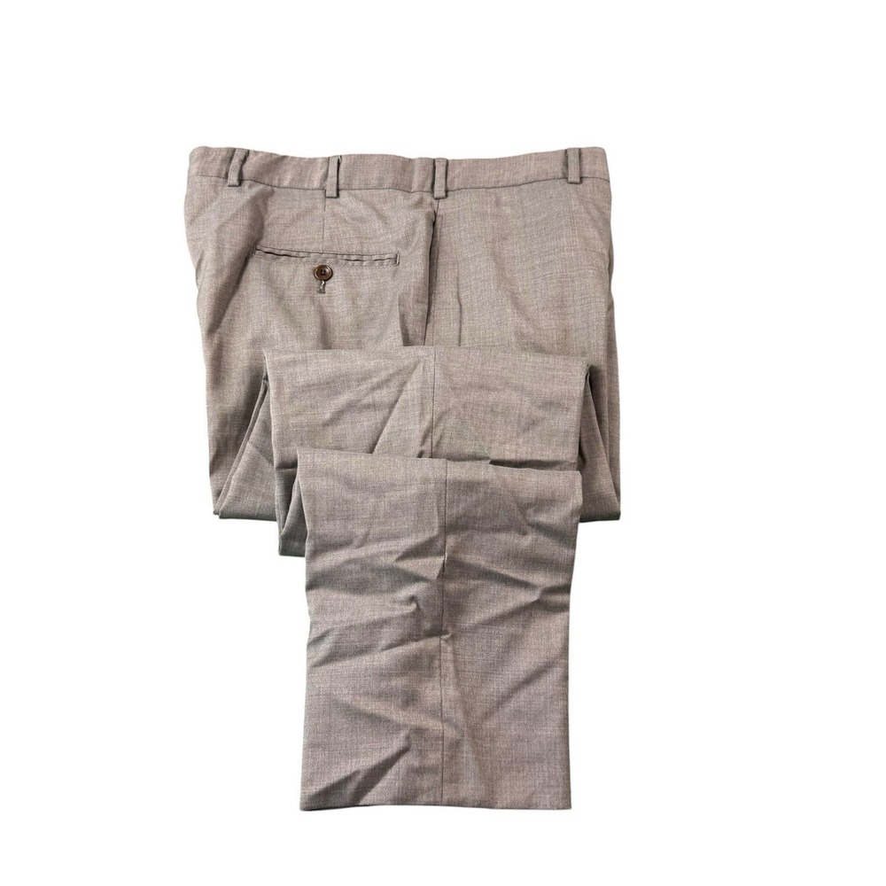 Brooks Brothers 1818 Regent Reda Flexino Flat Front Wool Trouser Size 36x30